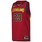 LeBron James Cleveland Cavaliers Nike Authentic Player Jersey - Icon Edition - Wine