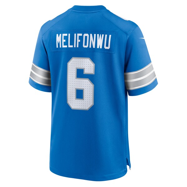 Ifeatu Melifonwu Detroit Lions Nike Team Game Jersey -  Blue