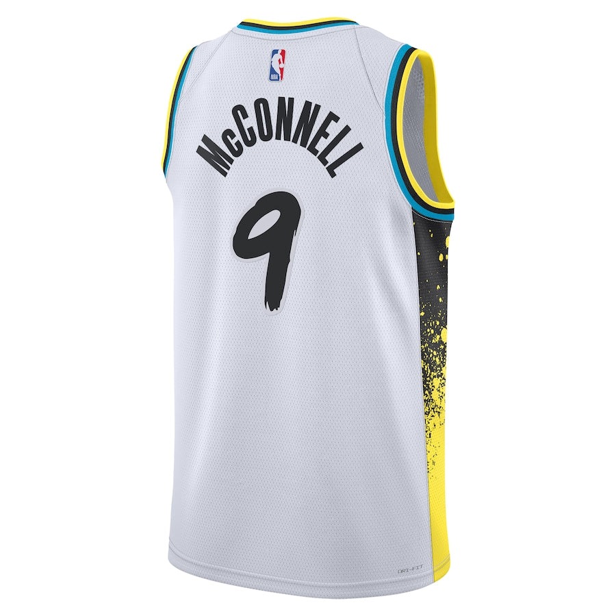 T.J. McConnell Indiana Pacers Nike City Edition Swingman Jersey 2024 - White