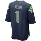 Warren Moon Seattle Seahawks Nike Game Retired Player Jersey - College Navy