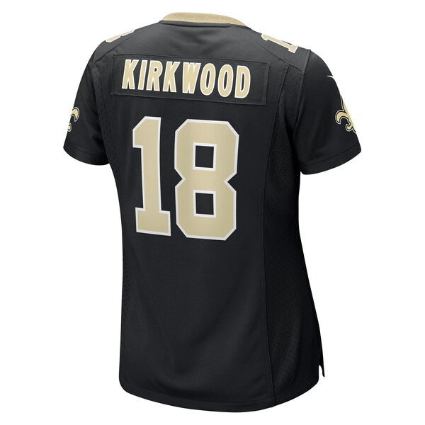 Keith Kirkwood New Orleans Saints Nike Women's Team Game Jersey -  Black