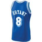 Men's Los Angeles Lakers Kobe Bryant Royal 1996-97 Hardwood Classics Authentic Player Jersey- Blue/Gold/Purple