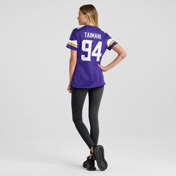 Taki Taimani Minnesota Vikings Nike Women's  Game Jersey -  Purple