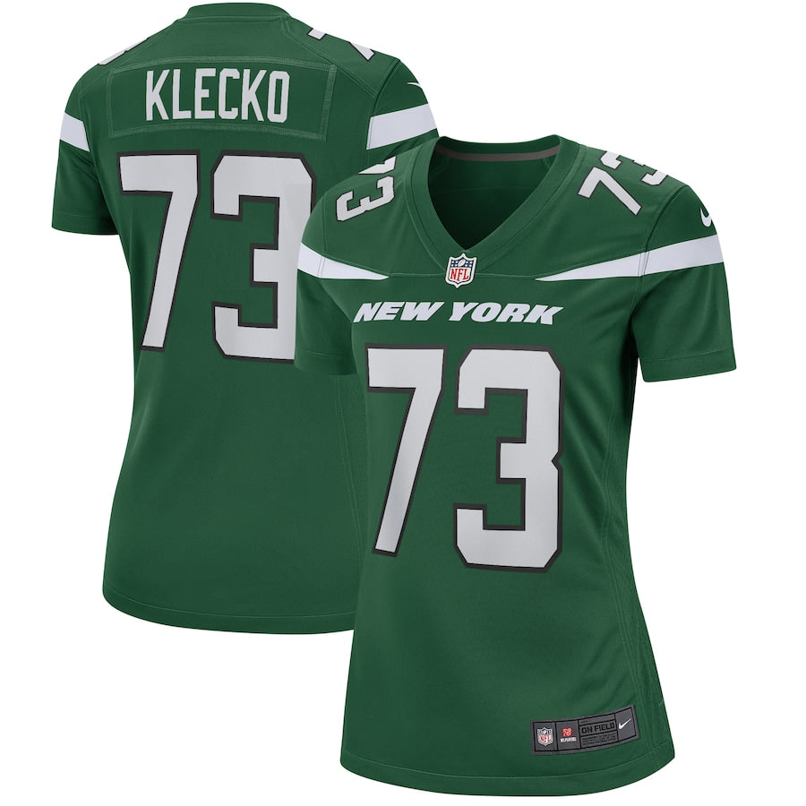 Joe Klecko New York Jets Nike Women's Legacy Retired Player Game Jersey - White/Green