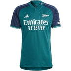 Declan Rice Arsenal adidas 2023/24 Third Replica Player Jersey - Green/Yellow