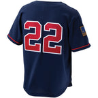 Bo Jackson California Angels Cooperstown Collection Mesh Batting Practice Button-Up Jersey - Navy