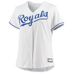 Kansas City Royals Women's Plus Size Home Replica Team Jersey - White