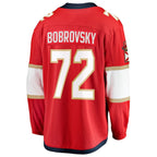 Sergei Bobrovsky Florida Panthers  2025 Stanley Cup Final Home Breakaway Player Jersey - Red