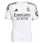 Jude Bellingham Los Merengues adidas Youth 2025/26 Home Replica Jersey - White/Blue