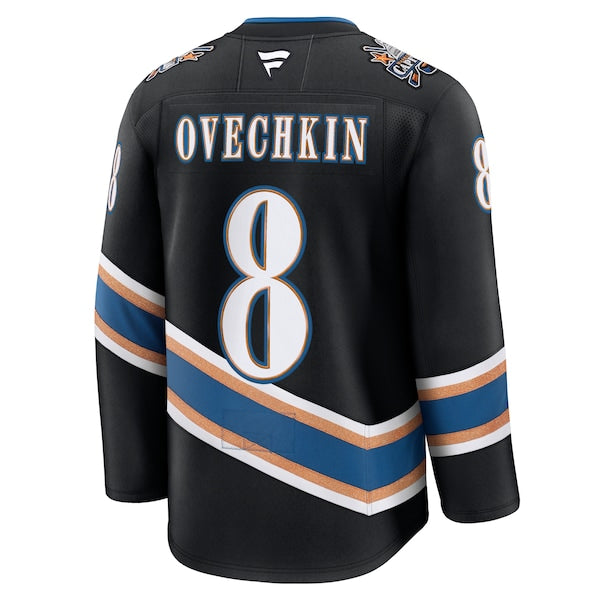 Alexander Ovechkin Washington Capitals  Alternate 50th Anniversary Premium Jersey - Black/White/Red