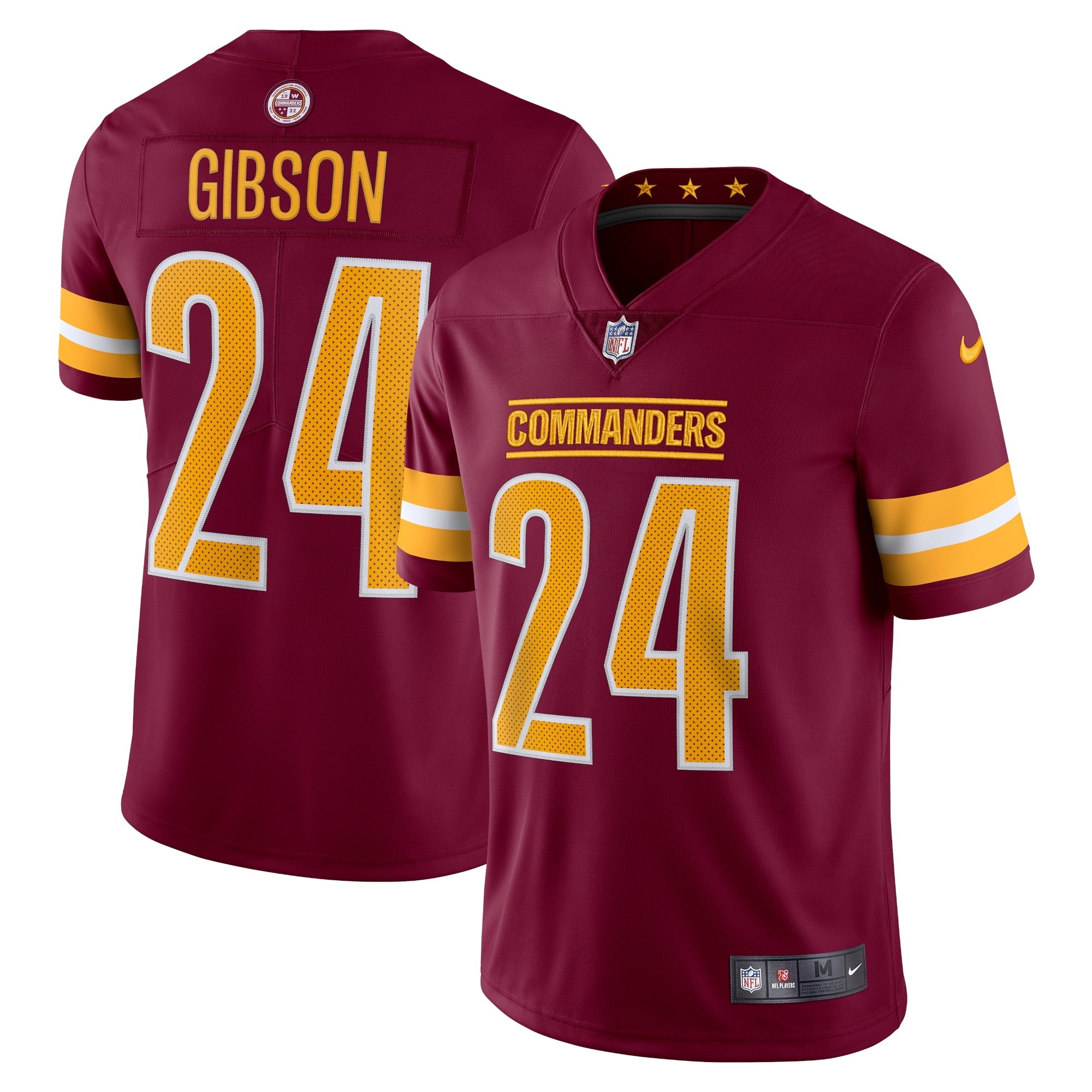 Antonio Gibson Washington Commanders Nike Alternate Vapor Limited Jersey - Black/Burgundy/White