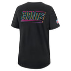 New York Giants Nike Women's 2025 NFL Crucial Catch Tri-Blend Dri-FIT T-Shirt - Black