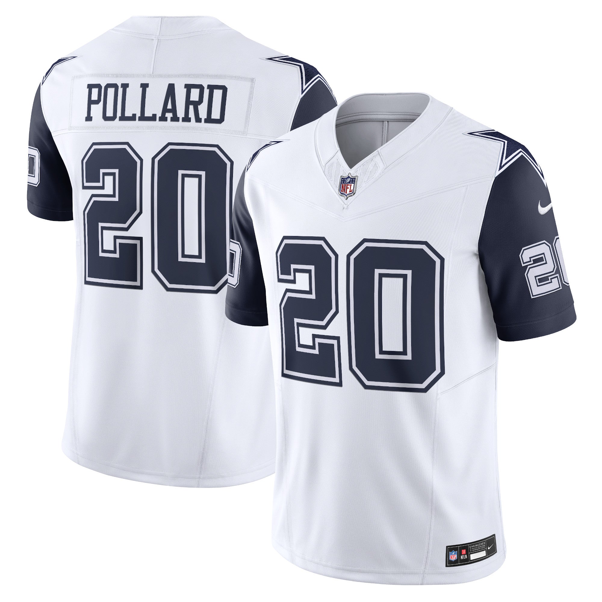Tony Pollard Dallas Cowboys Nike Vapor F.U.S.E. Limited Jersey - Navy/White