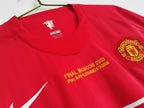 Manchester United Long Sleeve 2007-08 Home Champions Vintage Jersey