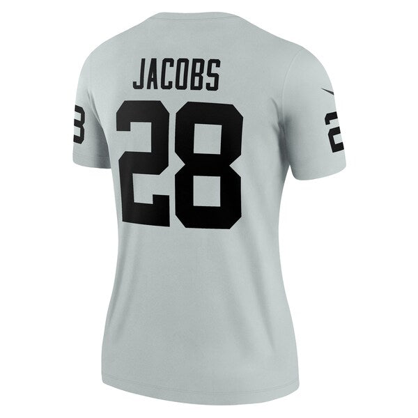 Josh Jacobs Las Vegas Raiders Nike Women's Inverted Legend Jersey - Silver