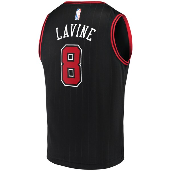 Zach LaVine Chicago Bulls  Fast Break Team Replica Jersey Black - Statement Edition