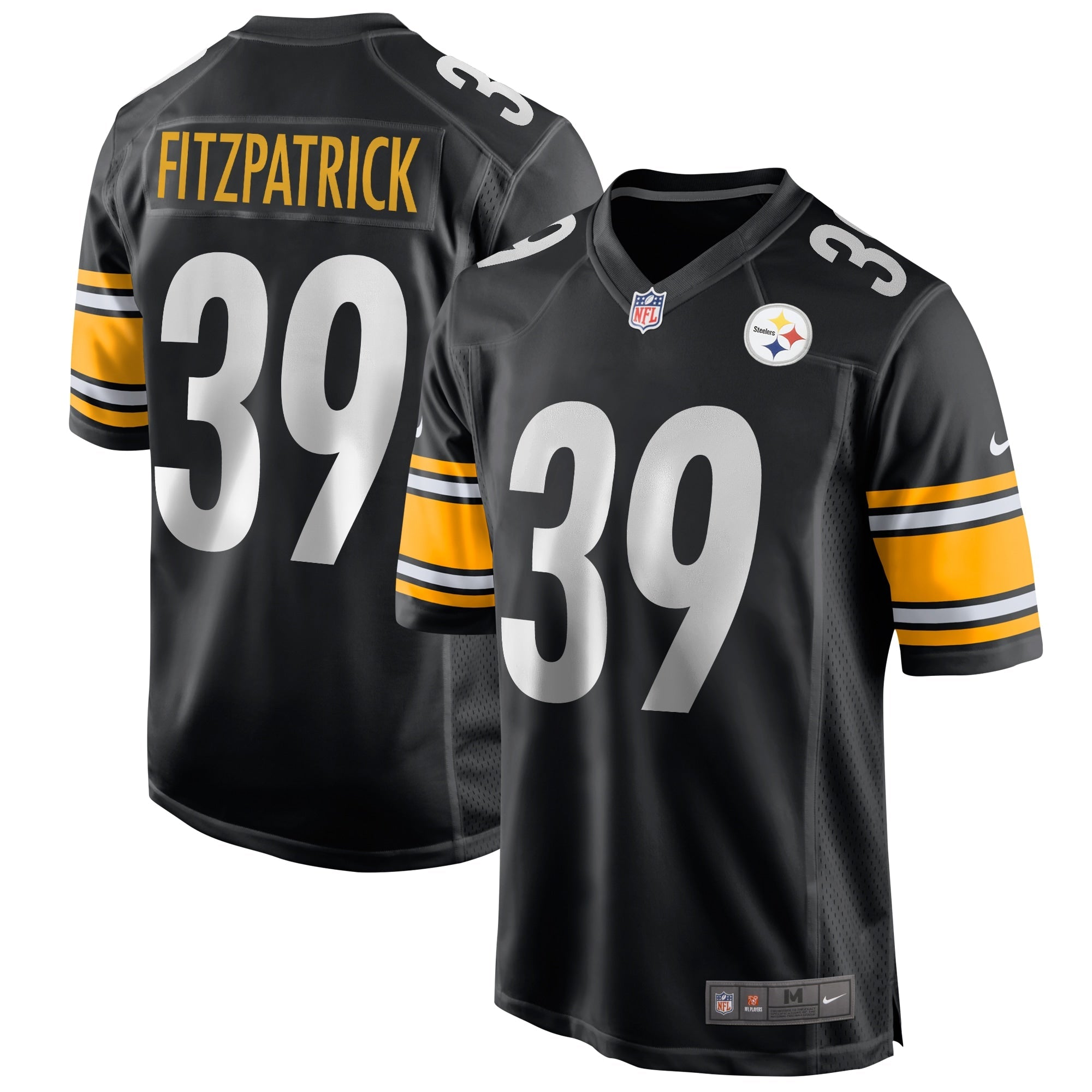 Minkah Fitzpatrick Pittsburgh Steelers Nike Game Player Jersey - White/Black