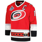 Rod Brind'Amour Carolina Hurricanes  2005/06 Captain Patch Blue Line Player Jersey - Red