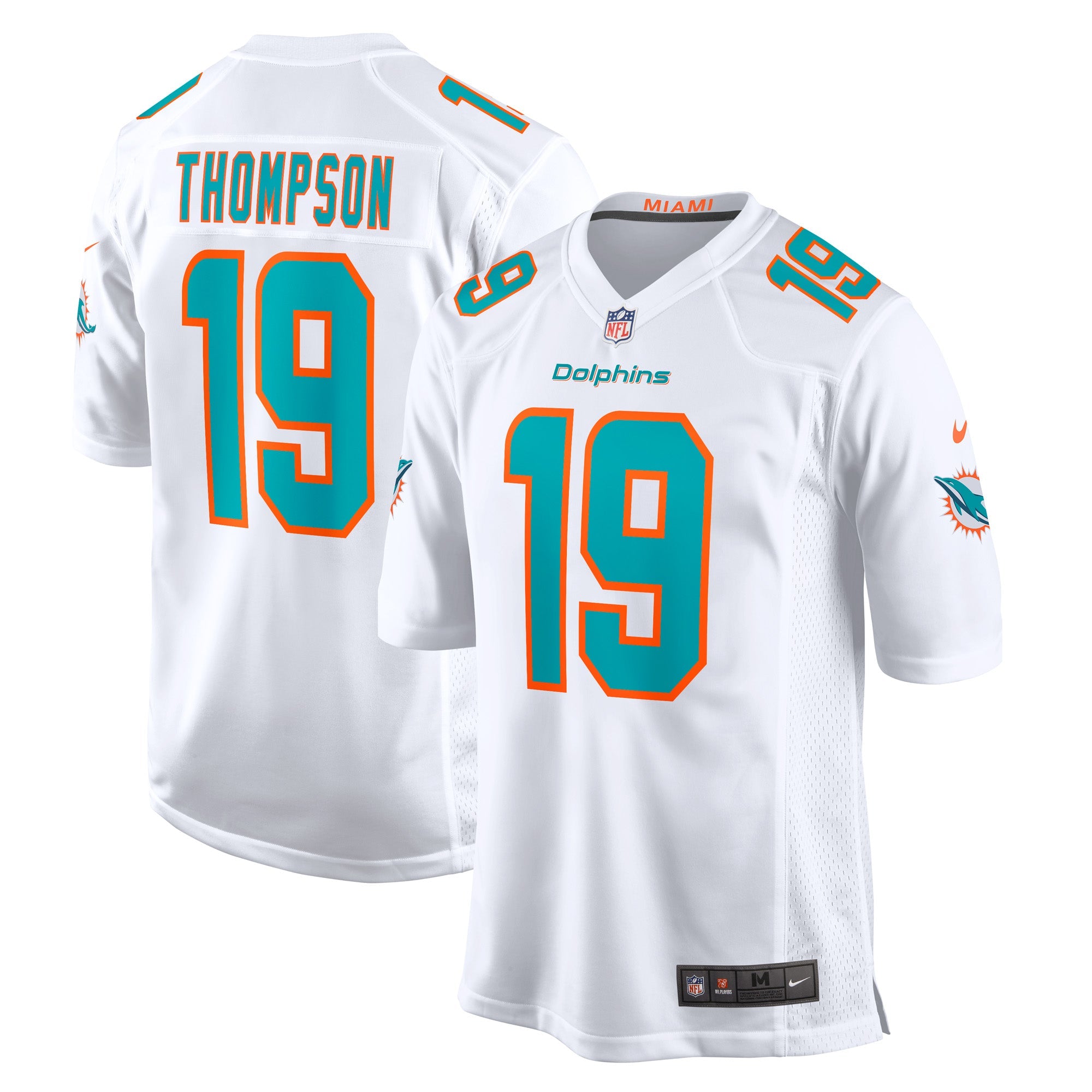 Skylar Thompson Miami Dolphins Nike Game Player Jersey - Aqua/White