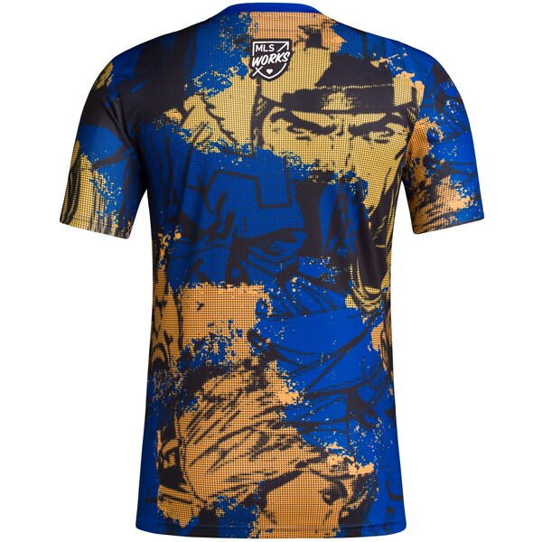 Sporting Kansas City adidas 2024 MLS Works Kick Childhood Cancer x Marvel Pre-Match Top - Royal