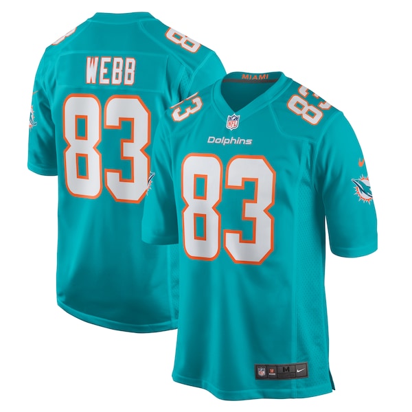 Raleigh Webb Miami Dolphins Nike Team Game Jersey -  Aqua