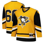 Mario Lemieux Pittsburgh Penguins 1984-85 Power Play Jersey - Gold/Black