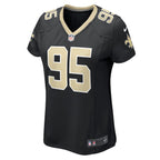 John Ridgeway III New Orleans Saints Nike Women's  Game Jersey -  Black
