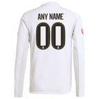 Los Merengues adidas 2025/26 Home Authentic Long Sleeve Custom Jersey - White/Blue
