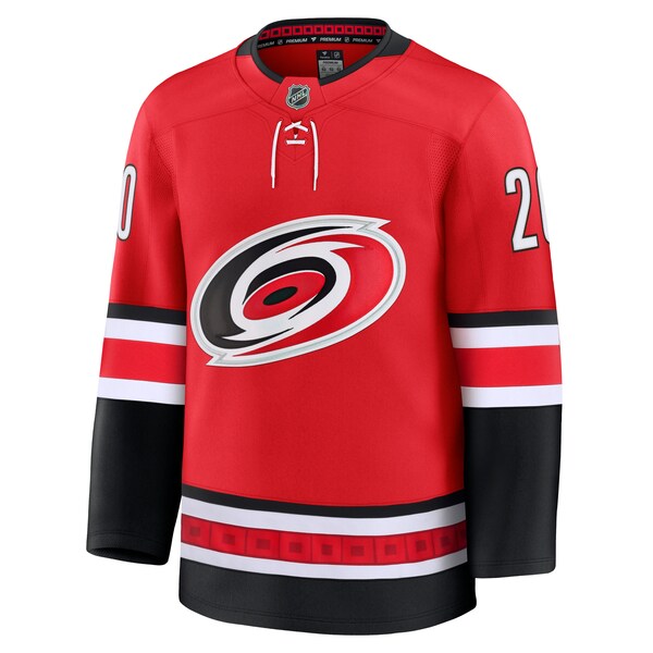 Sebastian Aho Carolina Hurricanes  Alternate Premium Jersey - Red/Black/White
