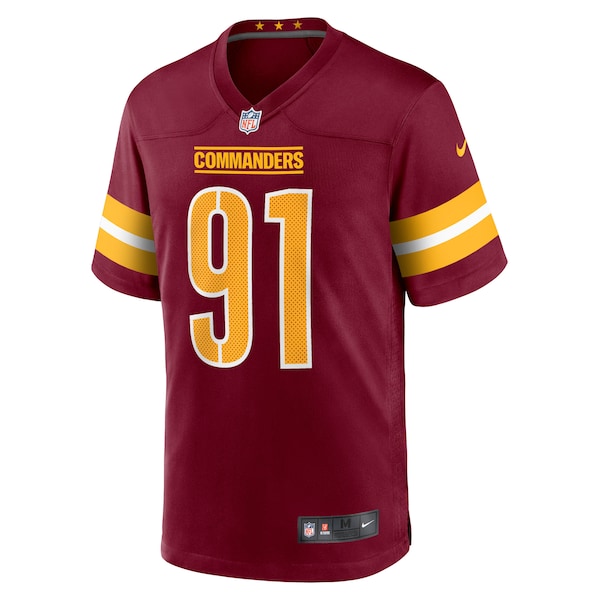 Carl Davis Jr. Washington Commanders Nike Team Game Jersey -  Burgundy