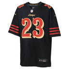 Christian McCaffrey San Francisco 49ers Nike Youth 2025 Rivalries Collection Game Jersey - Black