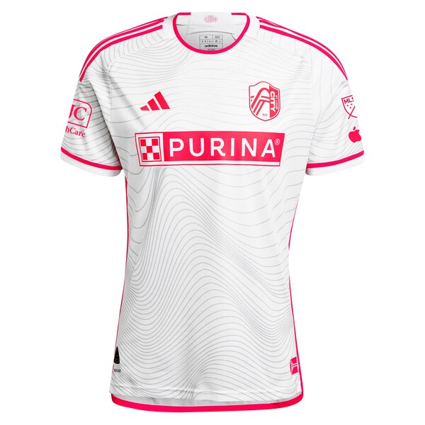 Eduard Löwen St. Louis City SC adidas 2024 The Confluence Kit Authentic Player Jersey - White