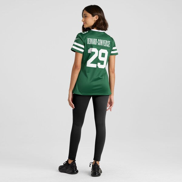 Jarrick Bernard Converse New York Jets Nike Women's Team Game Jersey - Legacy Green