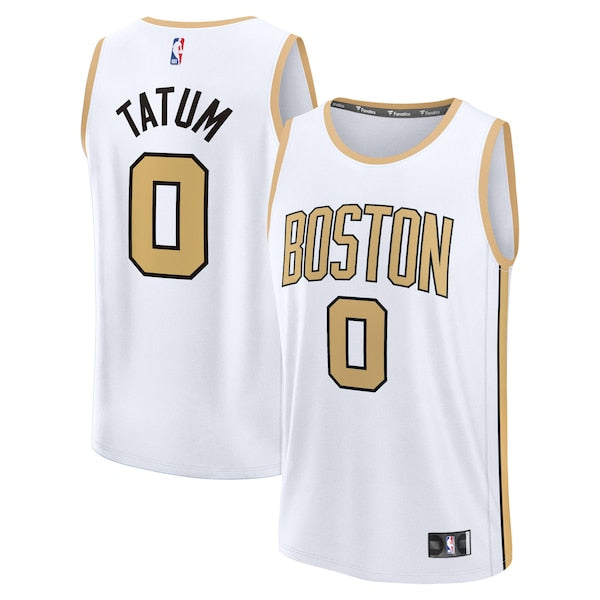 Jayson Tatum Boston Celtics  2025/26 City Edition Fast Break Jersey - White