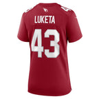 Jesse Luketa Arizona Cardinals Nike Women's  Game Jersey -  Cardinal