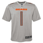 Justin Fields Chicago Bears Nike Youth Atmosphere Game Jersey - Gray
