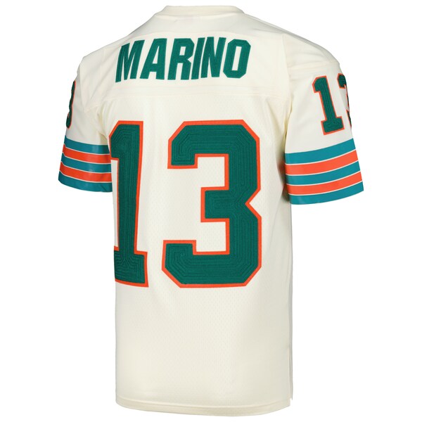 Dan Marino Miami Dolphins Chainstitch Legacy Jersey - Cream