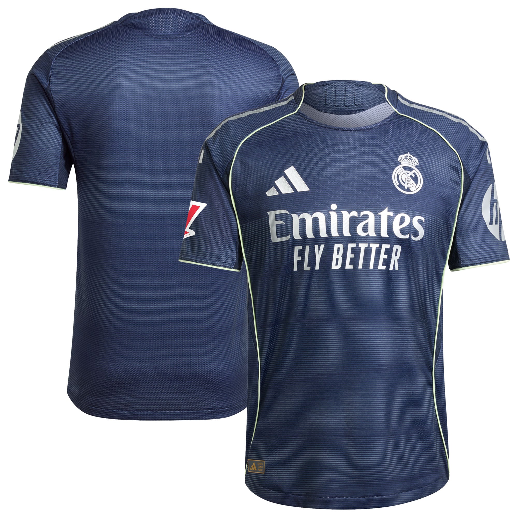 Los Merengues adidas 2025/26 Home Authentic Jersey - White/Blue