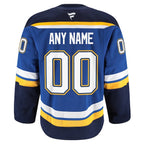 St. Louis Blues  Home Authentic Pro Custom Jersey - Blue/White