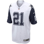 Ezekiel Elliott Dallas Cowboys Nike Alternate Game Jersey - White/Navy