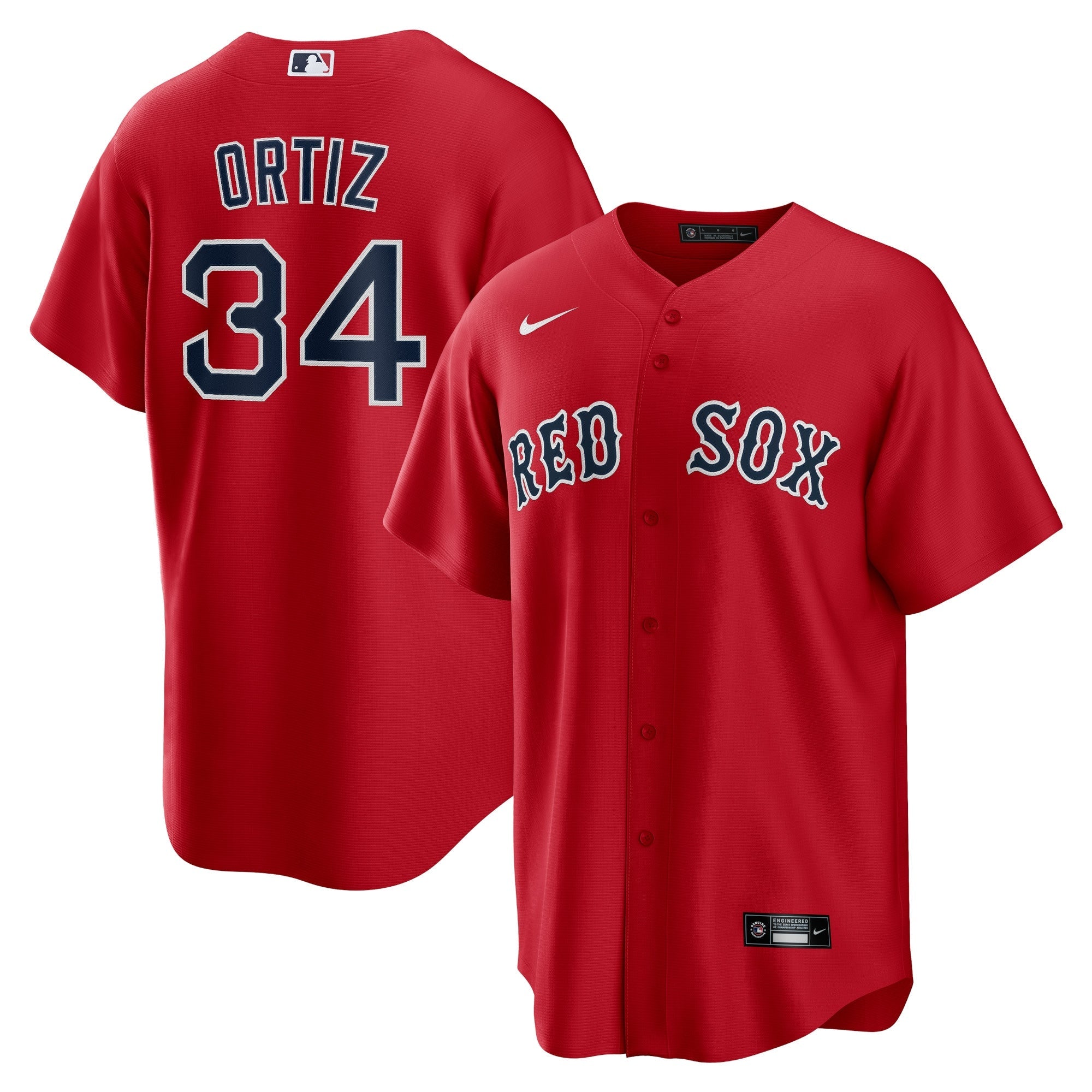 David Ortiz Boston Red Sox Nike Alternate Replica Player Jersey - Navy/Gray/Red/White