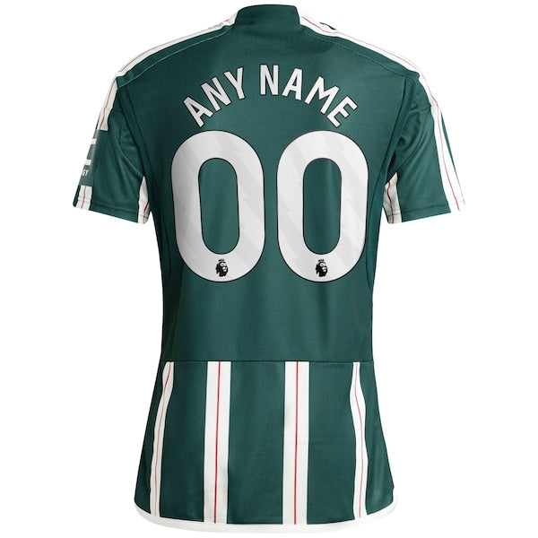 Manchester United adidas 2023/24 Away Replica Custom Jersey - Green