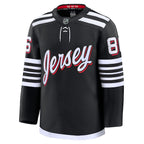 Jack Hughes New Jersey Devils  Alternate Premium Jersey - Black/White/Red