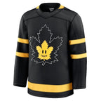 Auston Matthews Toronto Maple Leafs  Captain Patch Alternate Premium Jersey - Black/Blue