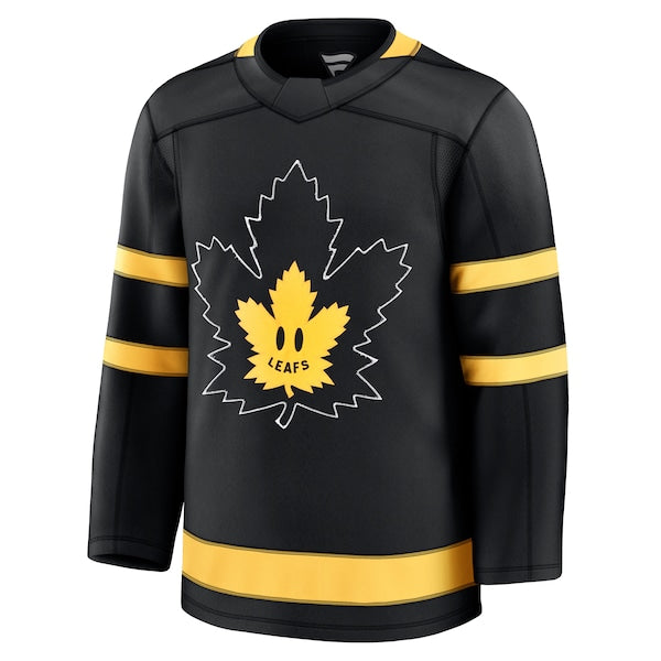 Auston Matthews Toronto Maple Leafs  Captain Patch Alternate Premium Jersey - Black/Blue