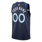 Minnesota Timberwolves Nike Unisex Swingman Custom Jersey Navy - Icon Edition