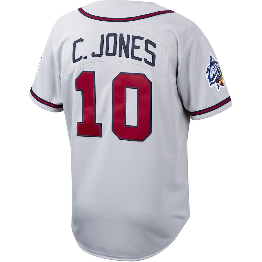 Chipper Jones Atlanta Braves Cooperstown Collection Authentic Jersey - Gray