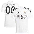 Los Merengues adidas Youth 2024/25 Home Replica Custom Jersey - White