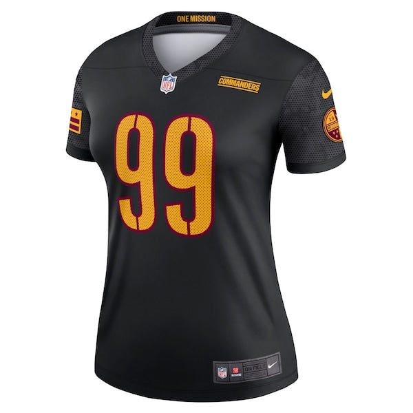 Chase Young Washington Commanders Nike Women's Alternate Legend Jersey - Black/Burgundy