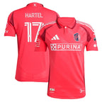 Marcel Hartel St. Louis City SC adidas 2025 Forever CITY Red Authentic Player Jersey - Red
